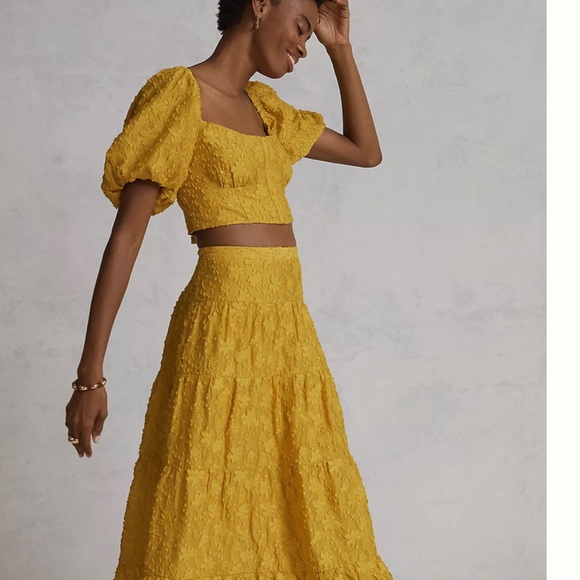 Anthropologie Floral Skirt Set NWT Sz: 14 - Picture 3 of 14